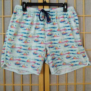 Burlebo Fish Fin Lined Swim Shorts Size L